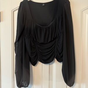 Elegant Black Women's Top